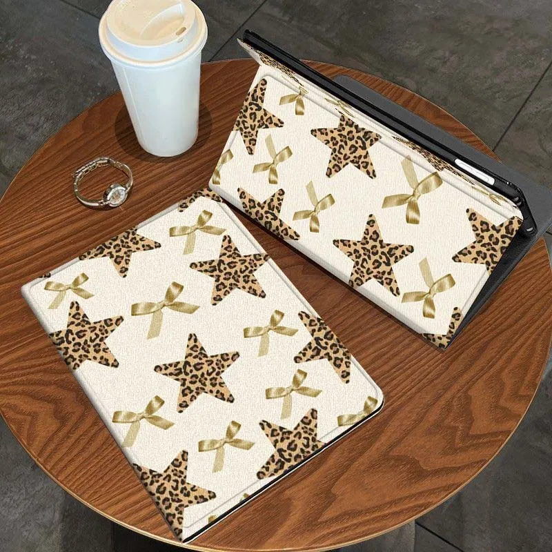 

Leopard Star pattern For iPad Pro Air Mini 1 2 3 4 5 6 7 7th 8th 9th 10th 11th 10.2 9.7 10.5 10.9 11 12.9 Tablet Case