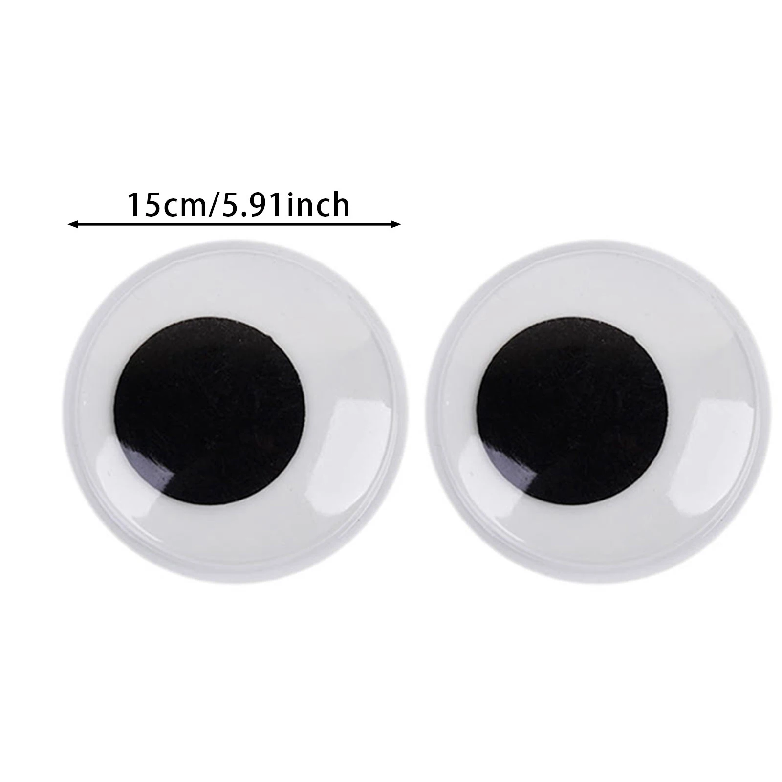 2025 رقعة عين لاصقة باللونين الأبيض والأسود، ملحقات عين نشاط متعددة المواصفات، لعبة دمية يدوية الصنع رقعة عين ثلاثية الأبعاد