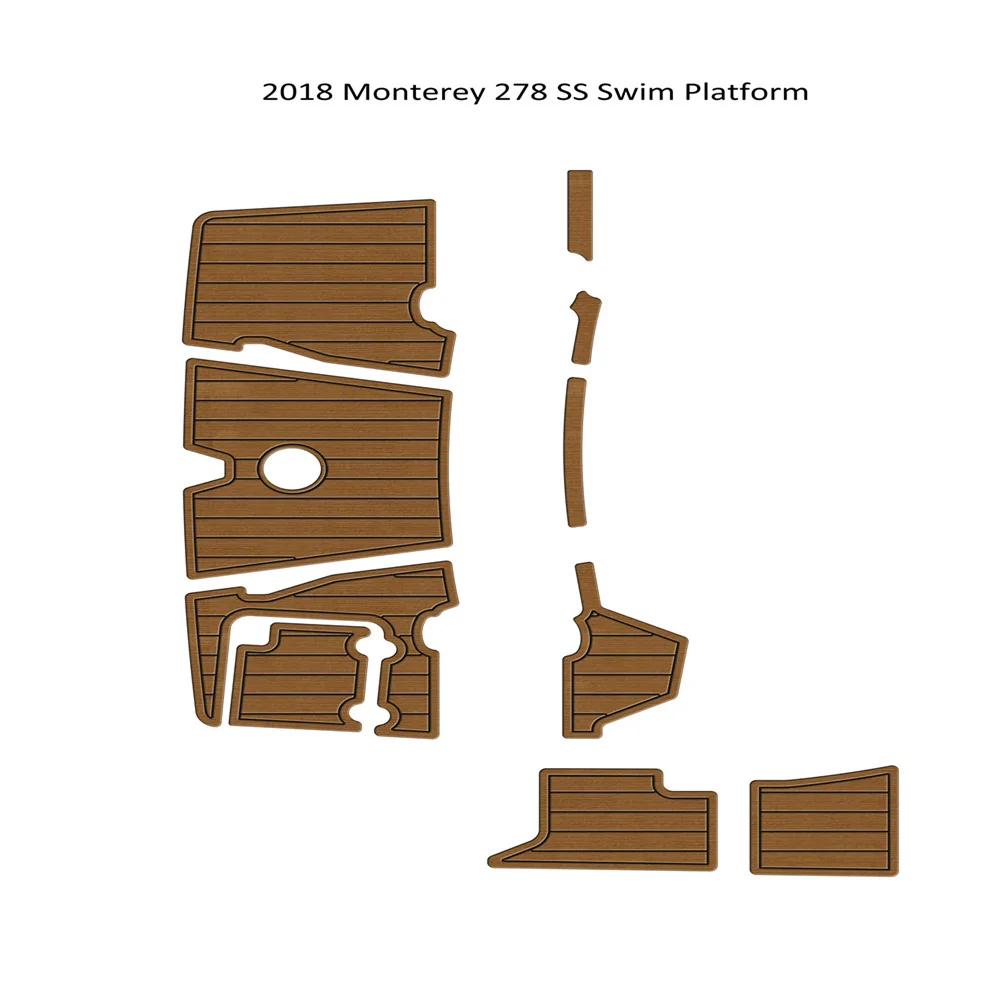 

2018 Monterey 278 SS Swim Platform Step Pad Boat EVA Foam Teak Deck Floor Mat Backing Self Adhesive SeaDek Gatorstep Style