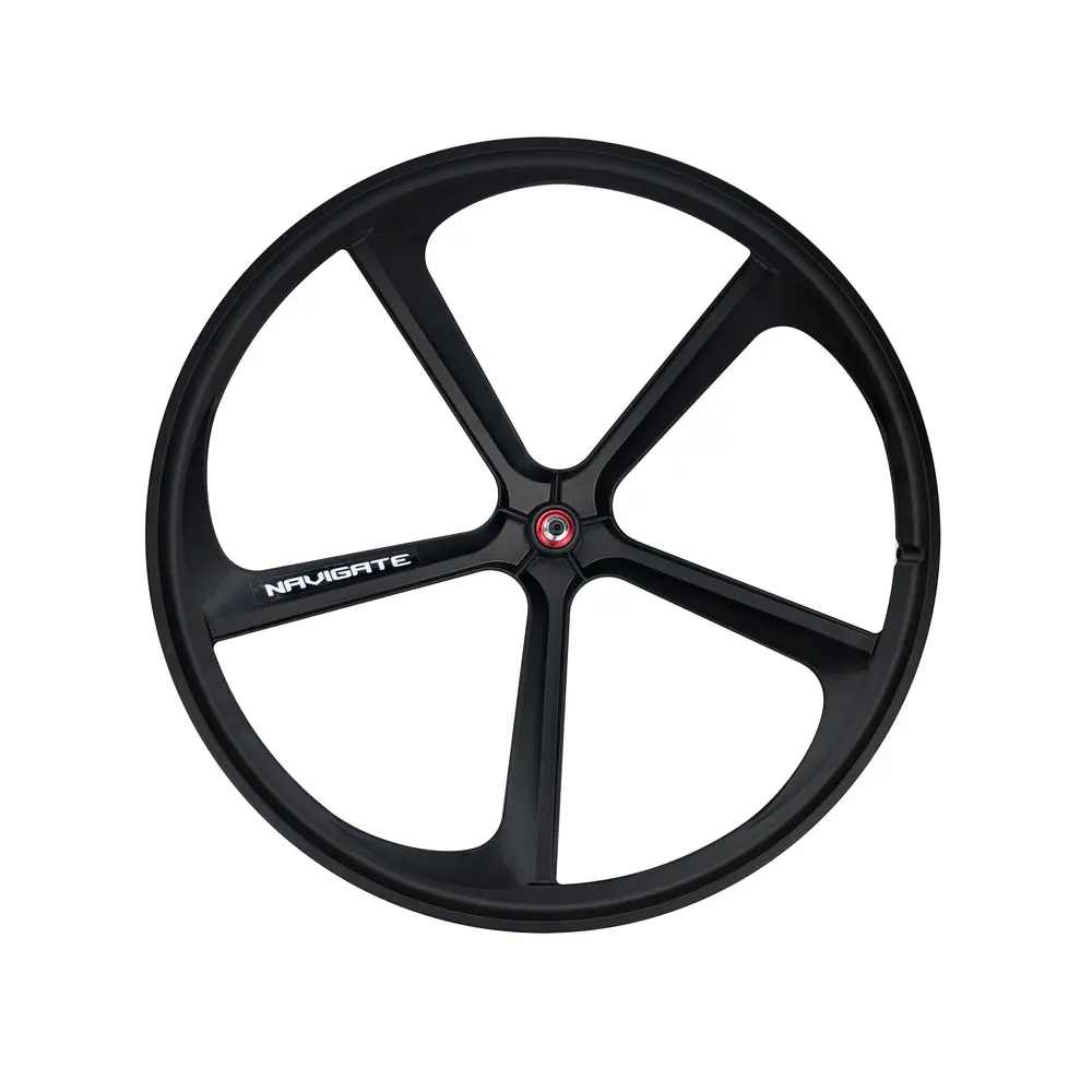 

Высококачественные детали Fixie, односкоростные колеса, комплект колес с фиксированной передачей 700C, 5-спицевые V-образные тормоза, клинчерные колеса Fixie из магниевого сплава