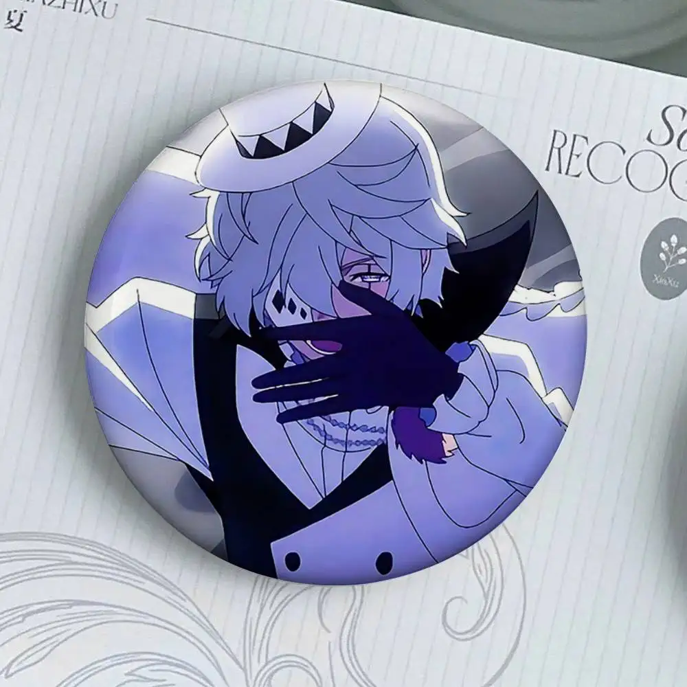 شارات Fyodor D من Bungo Stray Dogs الإبداعية صفيح زر دبوس بروش ملحقات شارة الإبداعية للأطفال والأصدقاء