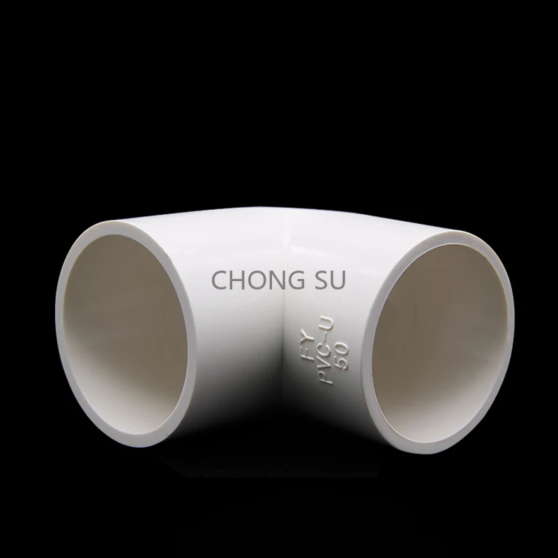 ID 16/20/25/32/40/50/63/75/90/110/125/160/200mm 90 Degree Elbow Connector PVC Pipe Fitting Garden Water Fish Tank Connector DIY