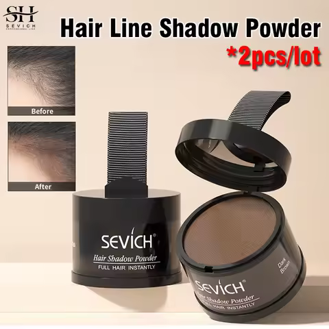 Sevich Hairline Shadow Powder Instantly Black Root Cover Up Natural Hair Filling Hair Fluffy Powder Waterproof Hair Concealer