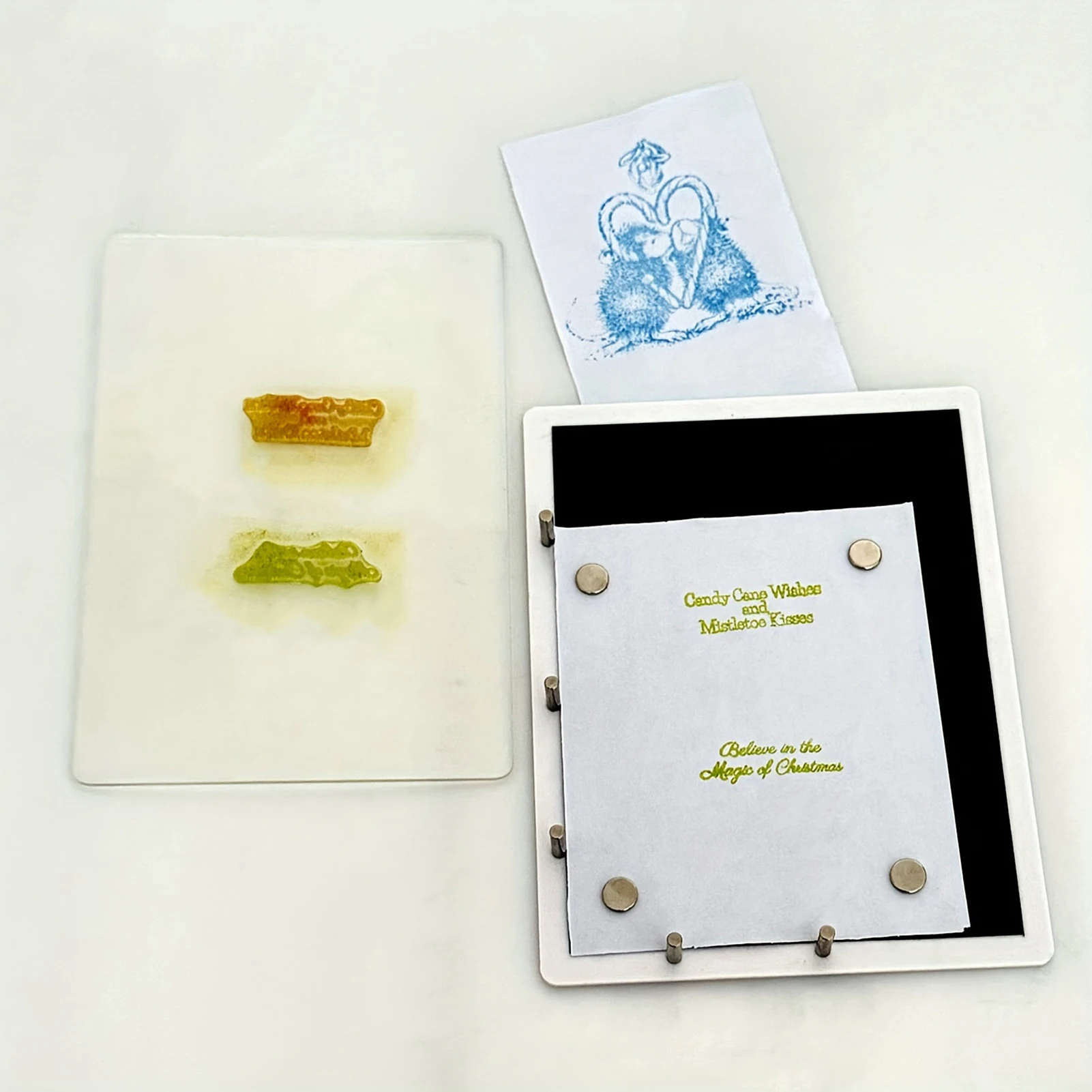 منصة ختم أكريليك شفافة لتحديد المواقع 7.87 * 5.9 بوصة لصنع بطاقات القصاصات الورقية الأخرى #5