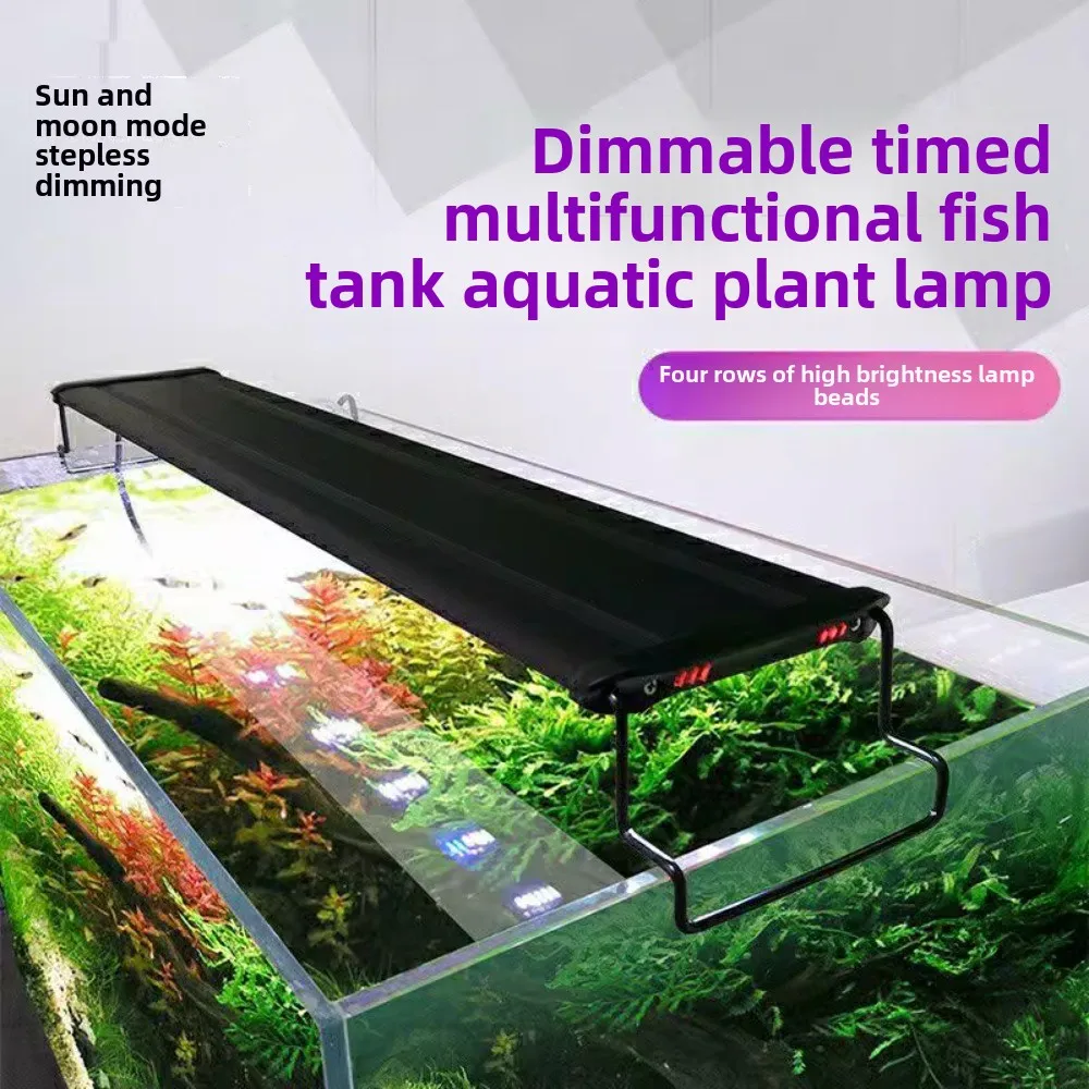 

48 Inch LED Aquarium Light Fish Tank LED Reef Lamp With Timer For Aquarium Decoration,3 Color Light Modes, Adjustable brightness