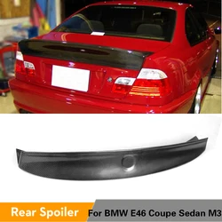 Alerón trasero para maletero de coche, accesorio de fibra de carbono/FRP/PU, para BMW E46 Coupe Sedan M3 2 puertas 4 puertas 1998 - 2006