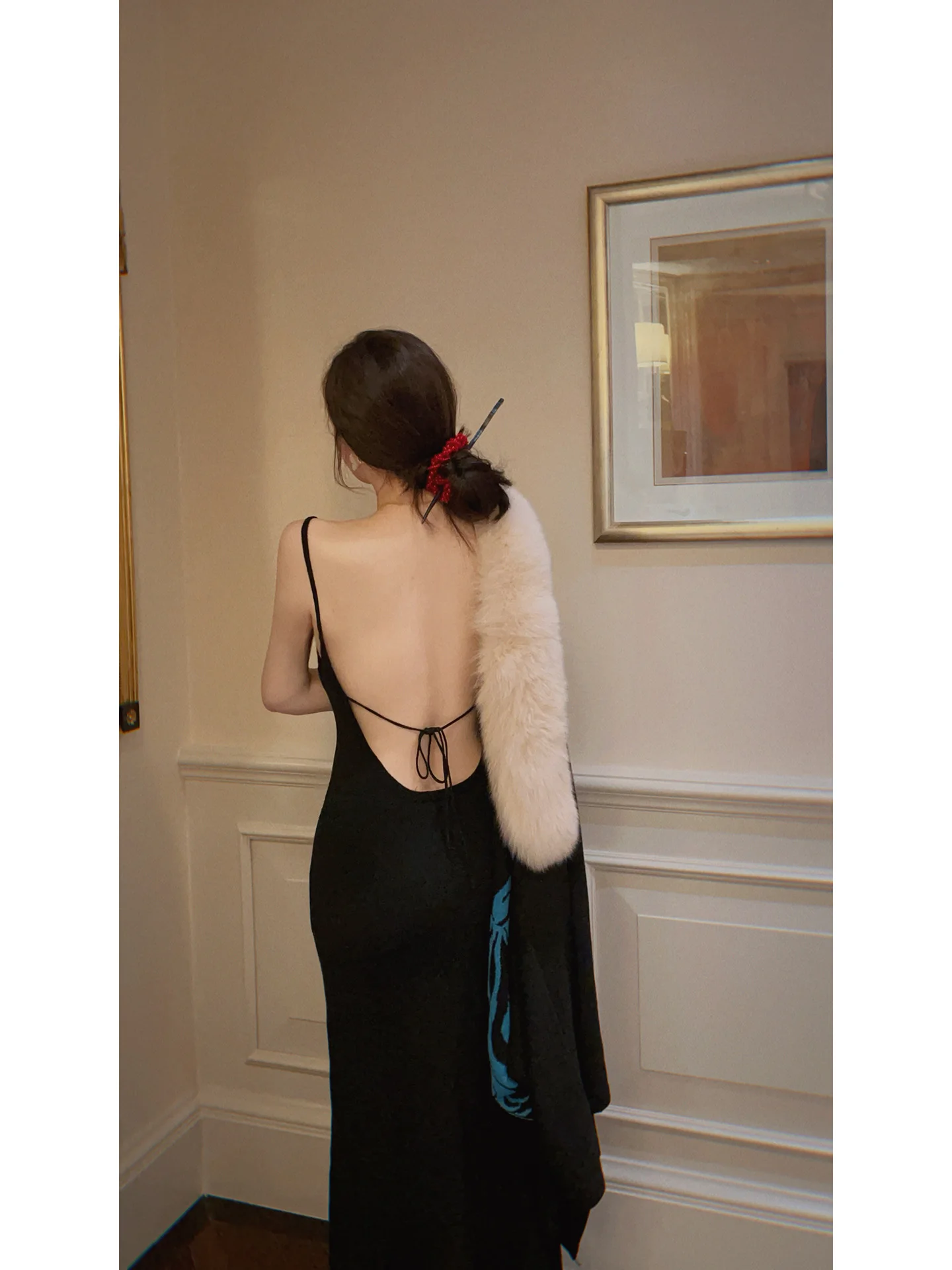 

Yanyan Love Flower вязаный шерстяной длинный комплект свитера женский эластичный длинный светящийся комплект French Sle Faion