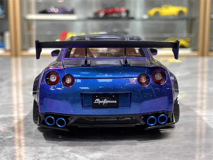 PGM 1:18 Skyline R35 LB Chameleon JDM Simulation Limited Edition All Open Alloy Metal Static Car Model Toy Gift