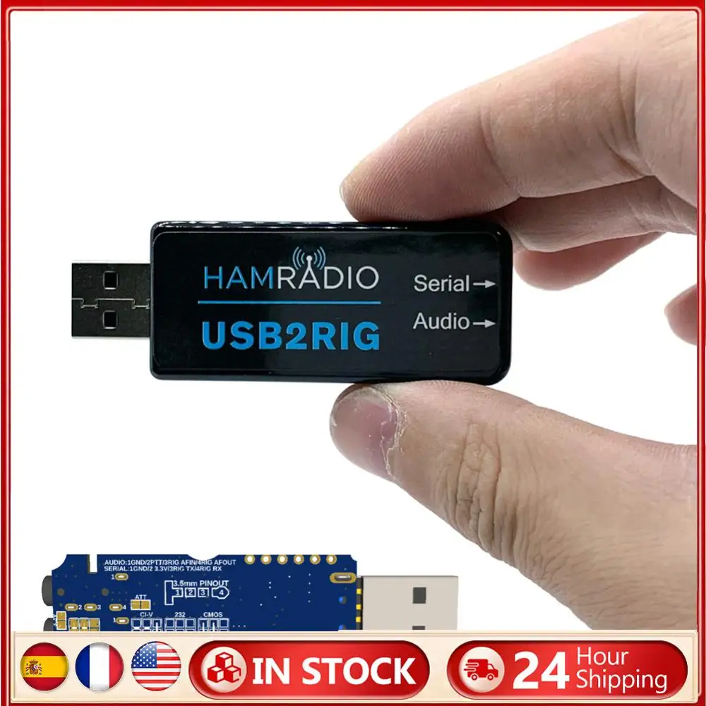 

USB2RIG USB звуковой адаптер TTL/232 уровень USB аудио адаптер USB звуковая карта разъем адаптер для KENWOOD YAESU ICOM бизнес-радио