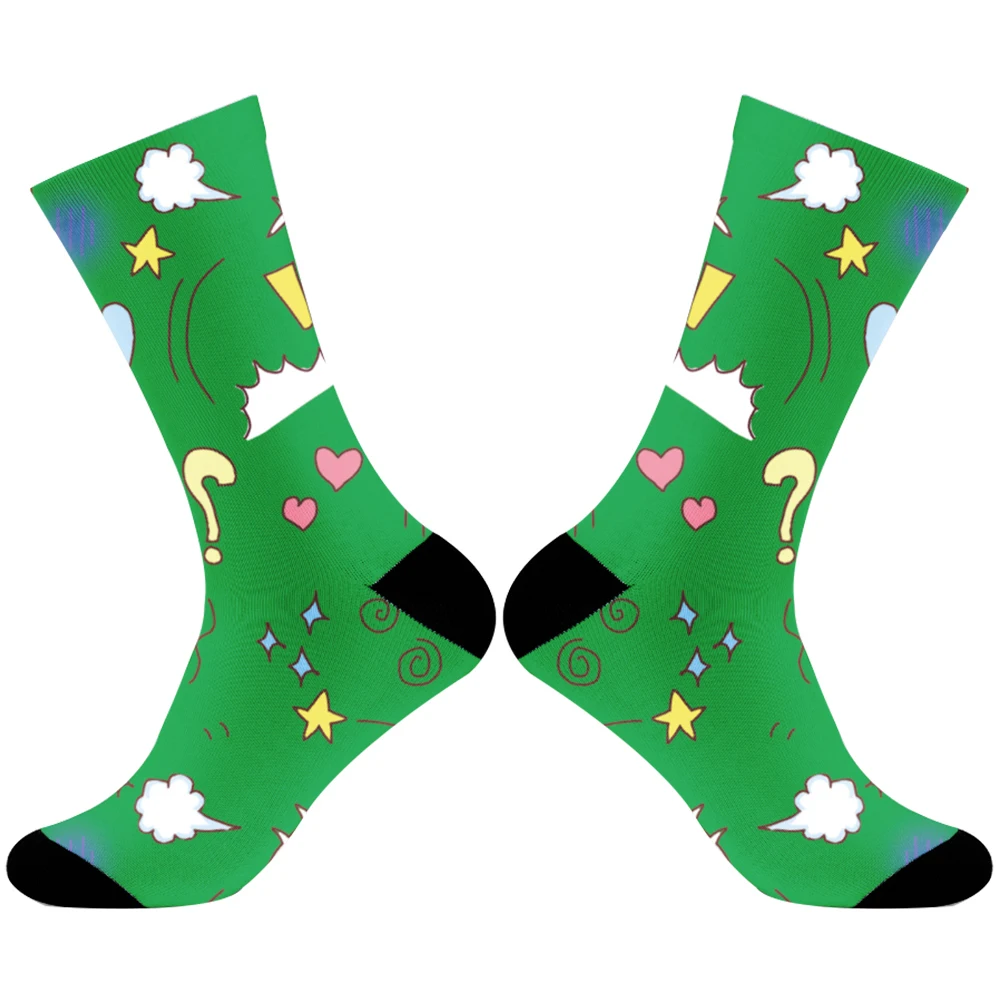 Pear Cartoon Pressure Compress Socks 2024 New Christmas gifts Outdoor Riding Sports Compression Socks