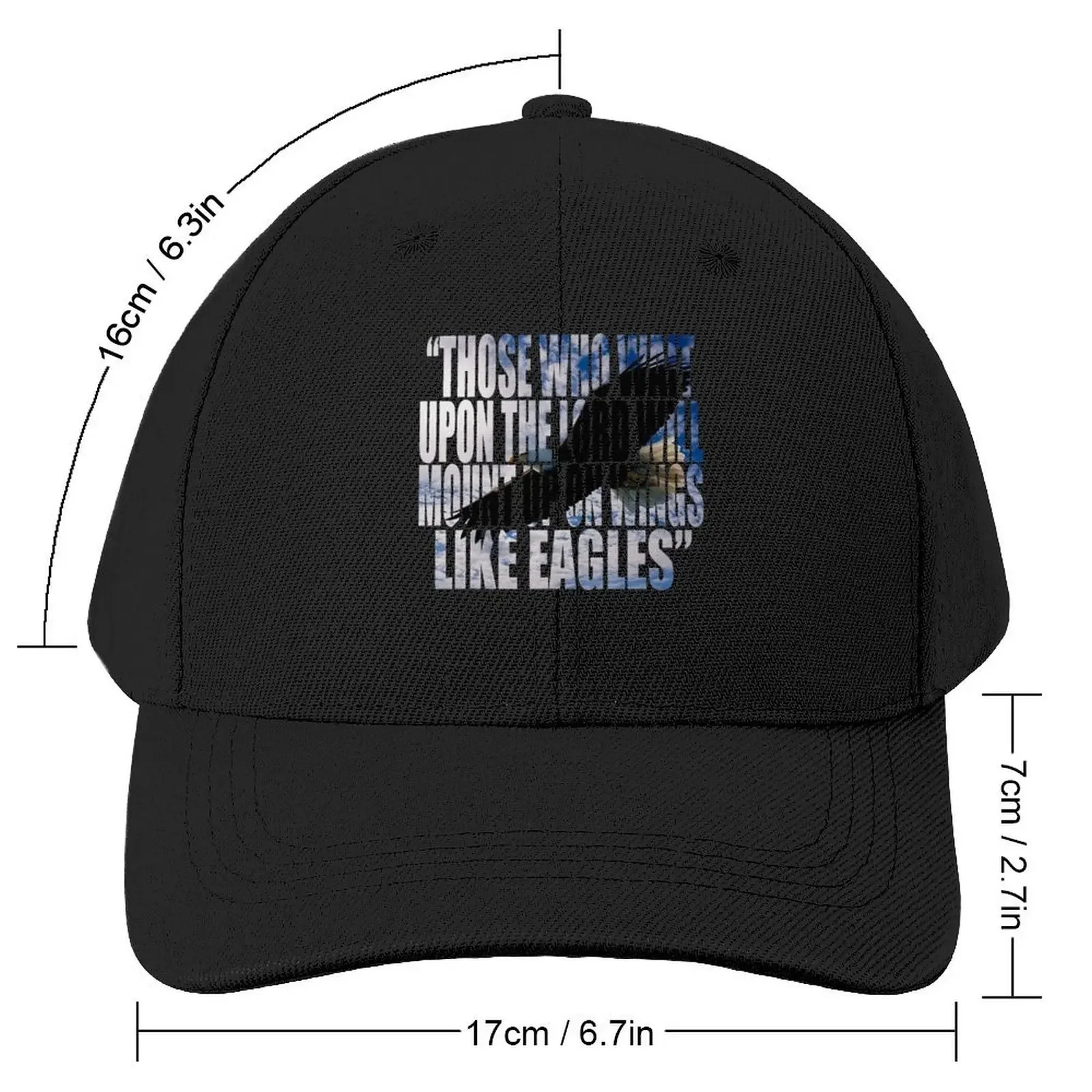 Isaiah 40:31 Those Who Wait Upon The Lord Will Mount Up On Wings Like Eagles Baseball Cap Kids Hat Hip Hop Men's Luxury Women's