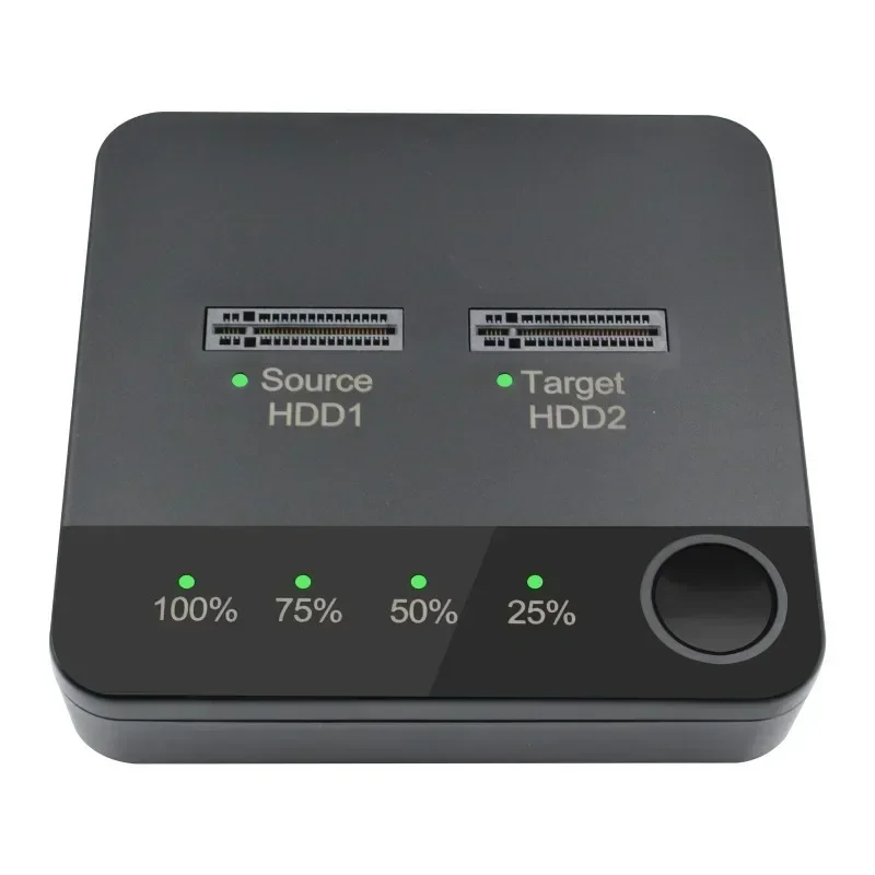 Imagem -04 - Usb 3.1 tipo c para M.2 Sata Dual Bay Ssd Enclosure Copiadora de Disco Rígido Externo Hard Drive Docking Station para m2 Hdd Reader