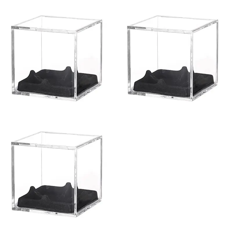 A99I-3X Baseball Display Case UV Protected Acrylic Baseball Display Cases Display Cases For Any Baseball