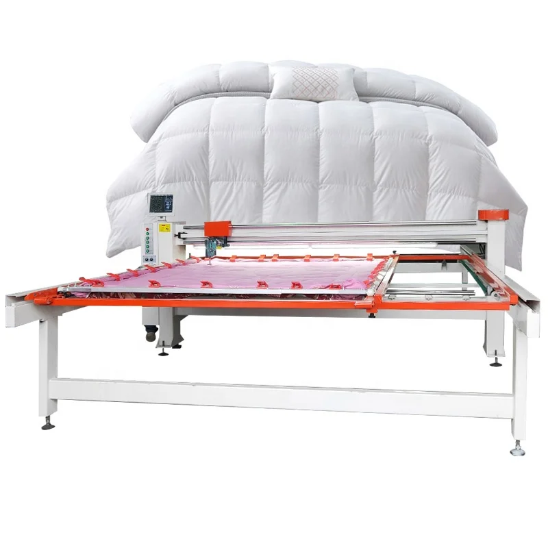 Computer Single Needle Double Head Continue Longarm Industrielle Quilt Delta Machine Prix With Automation