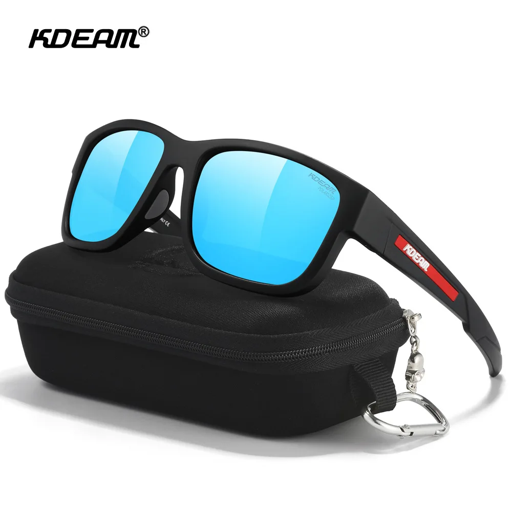 KDEAM 2025 Luxury Men's Polarized Sunglasses for Women Driving TR90 Square Fashion Brand Desig Sun Glasses Fishing Eyewear UV400