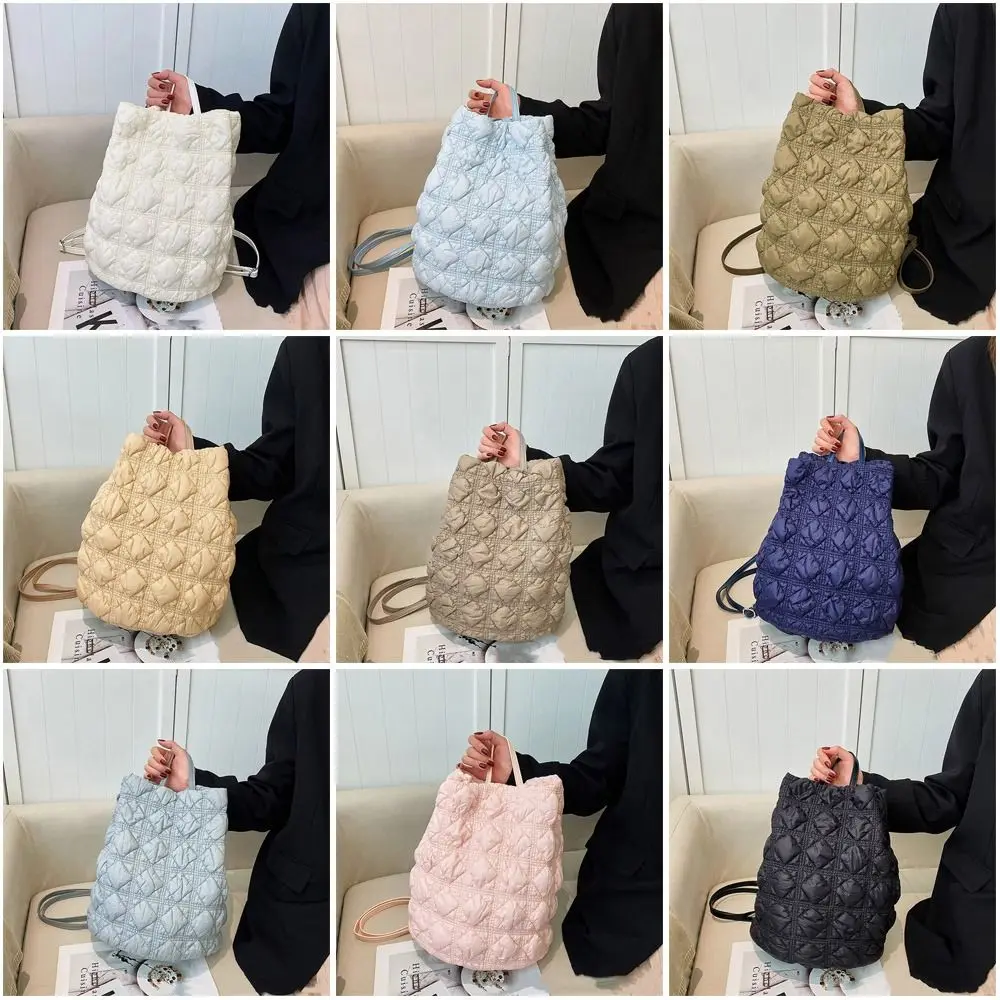 

Durable Nylon Handheld backpack Portable Lightweight Travel Handbags Kawaii Dual use Student Bag for Teenage Girls