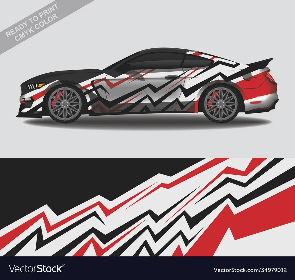 Large Size Car Graphic Decal Full Body Racing Vinyl Wrap Car Full Wrap Sticker Decorative Car Decal Length 400cm Width 100cm