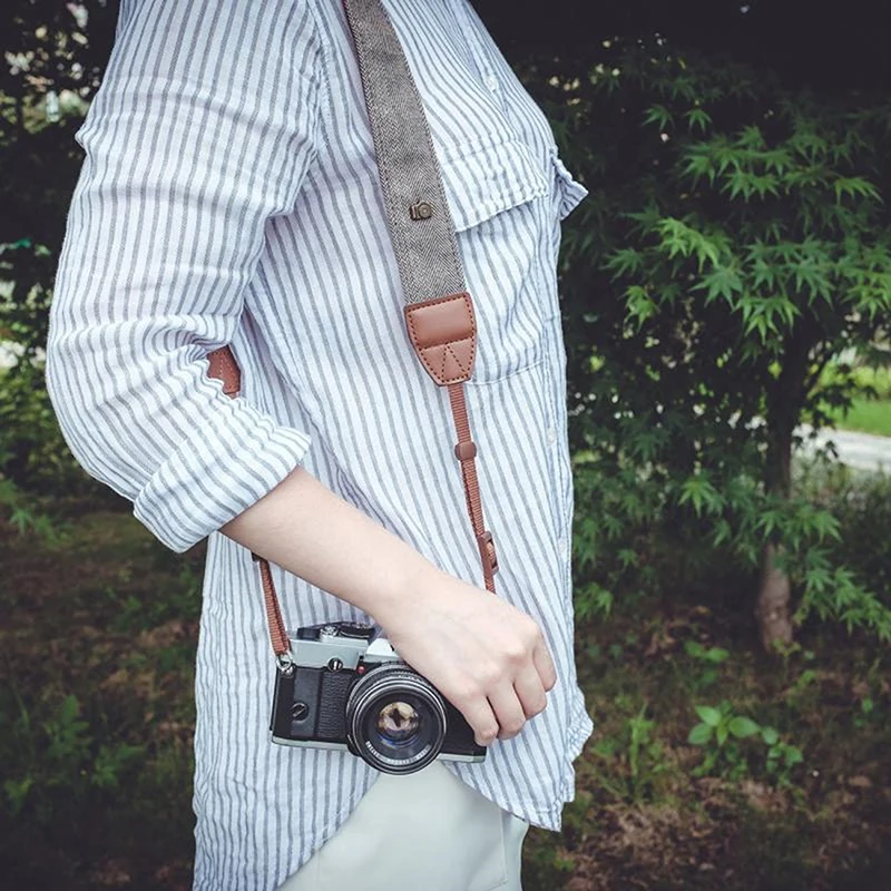 Portable Camera Strap Camera Shoulder Neck Vintage Strap Belt 100% Cotton Camera Strap For Nikon Canon Olympus DSLR Camera