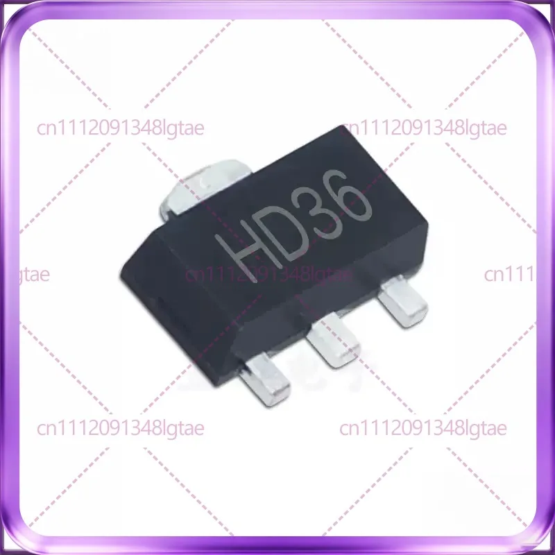 100pcs New Original AO3400 NP3400PR SOT-89 Screen Printed HD36 7A 30V N Channel MOS Tube