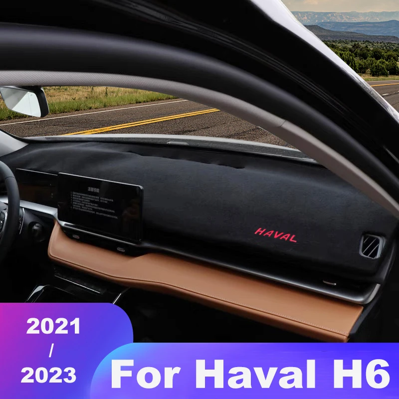 For Haval H6 3rd Gen 2021 2022 2023 DHT-PHEV Car Dashboard Avoid Light Pads Instrument Platform Cover Mats Carpets Accessories