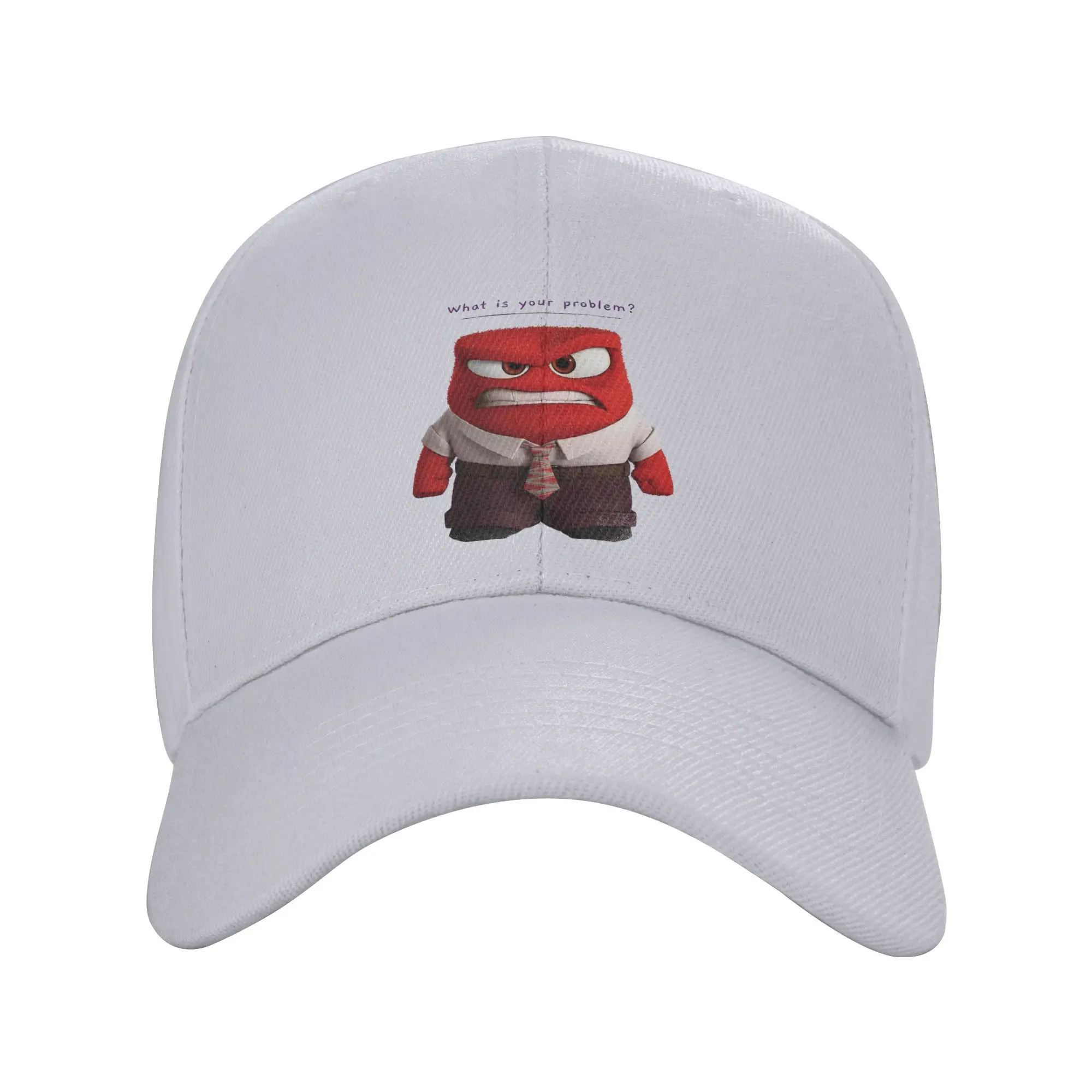 Inside Out Anger What Is Your Problem Baseball Caps Men Women Fashion Trucker Hat Hat Adjustable Polyester Racing Cap