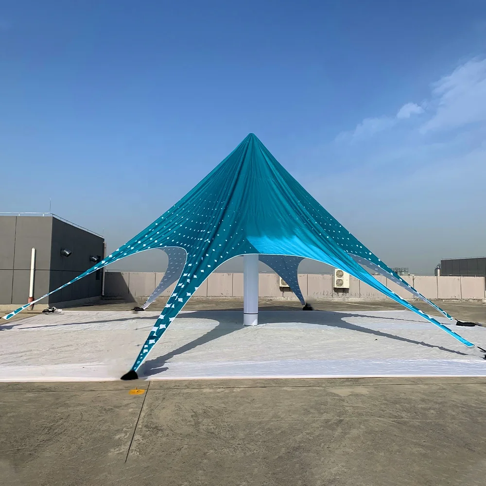 

Outdoor Star Tent Inflatable Canopy Gazebo Air-Sealed Waterproof Windproof Customizable Size Event Exhibition Dome 1 Year