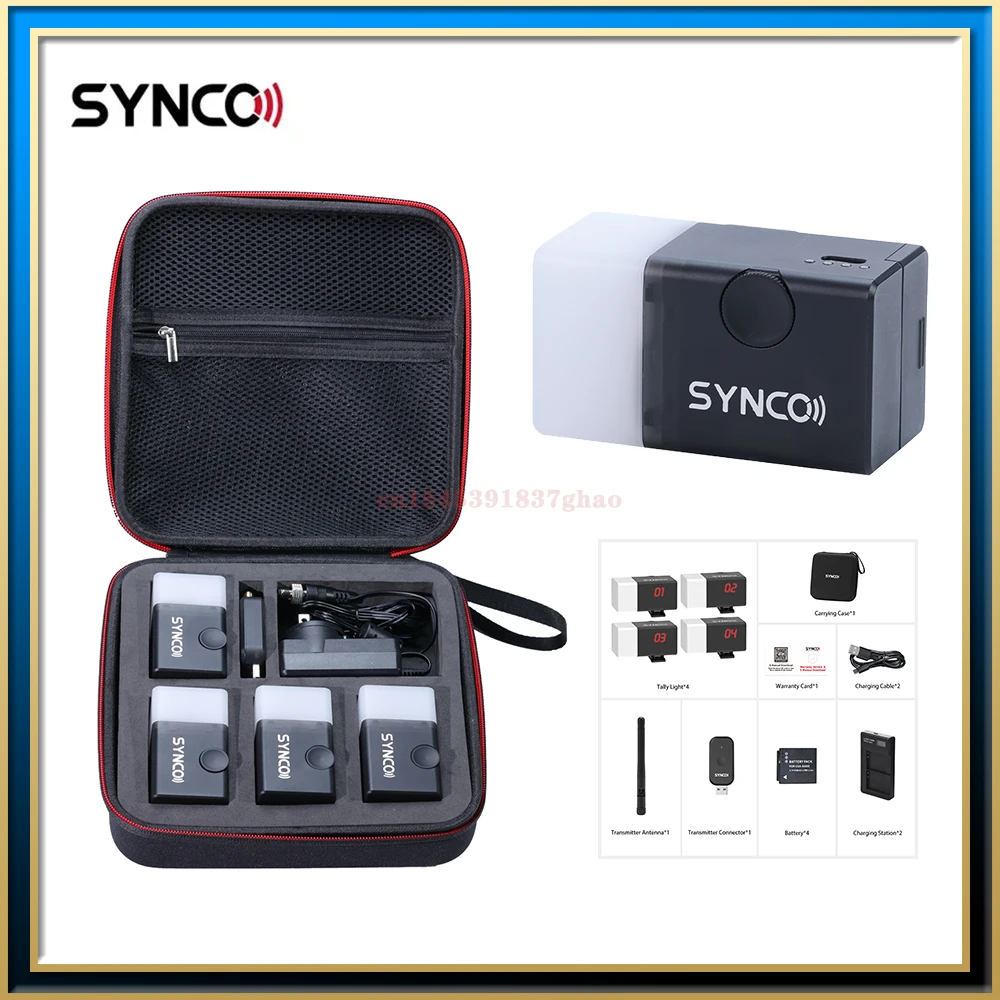 SYNCO CE3 Tally Light con Trasmettitore 4 Luci: La Soluzione Definitiva per Studi Fotografici Professionali