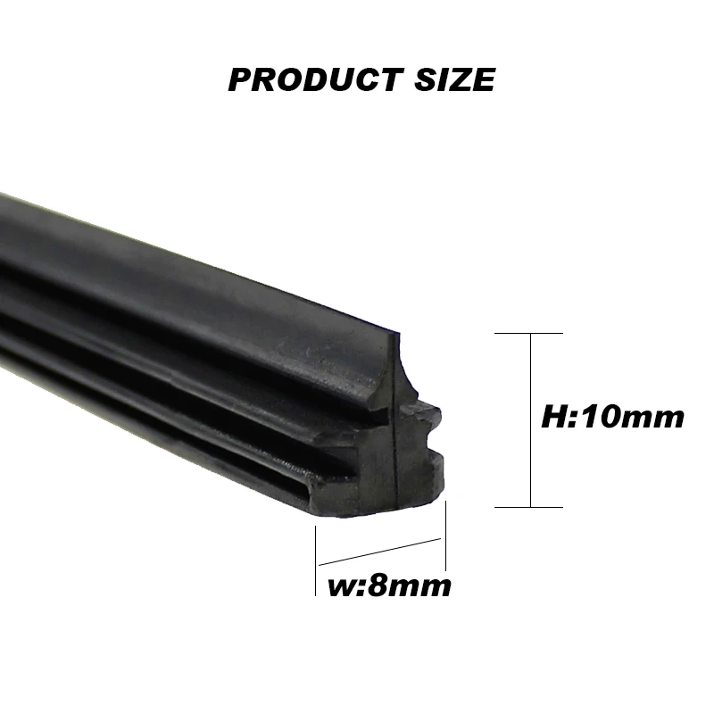 1pcs Windshield Car Wiper Blade Windscreen Insert Rubber Strip (Refill) 8mm Soft 14\