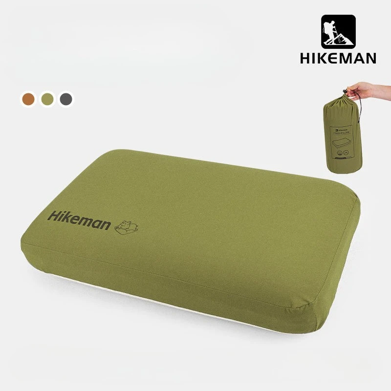 HIKEMAN وسادة التخييم في الهواء الطلق رغوة الذاكرة السفر وسادة عنق الرحم المحمولة الغداء كسر وسادة وسادة الذاكرة انتعاش بطيء