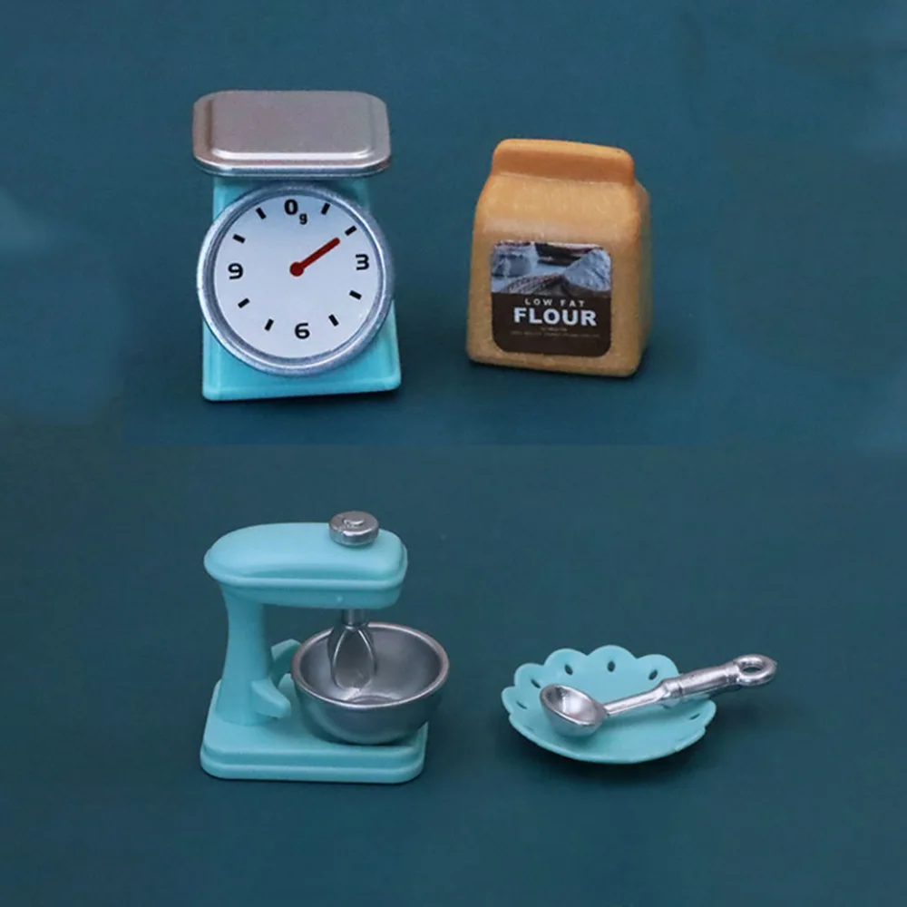 Mini Blender Electronic Scale Plastic Miniature items 1:12 Doll House Kitchen Furniture Decorative Accessories DIY Toys Barbies