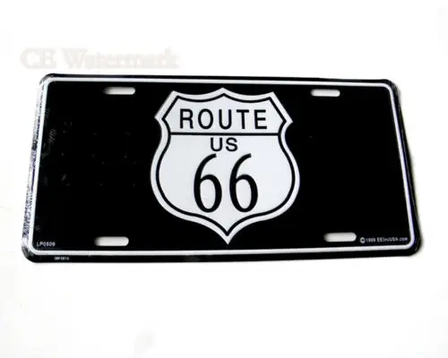 ROUTE 66 CLASSIC EMBOSSED METAL Metal Sign 6 X 12 INCHES