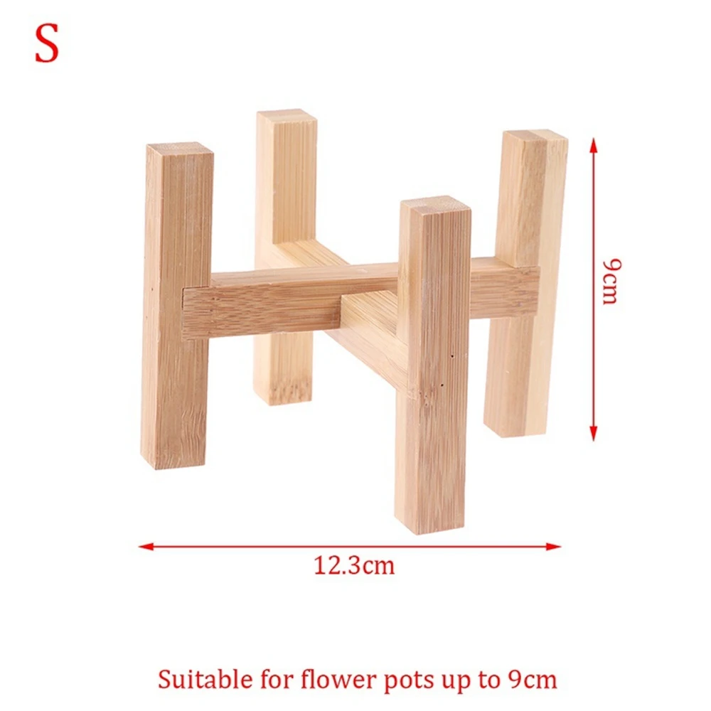 

Free Standing Indoor Garden Planter Home Decor Bonsai Holder Plant Stand Shelf Wood Rack Flower Pot Trays