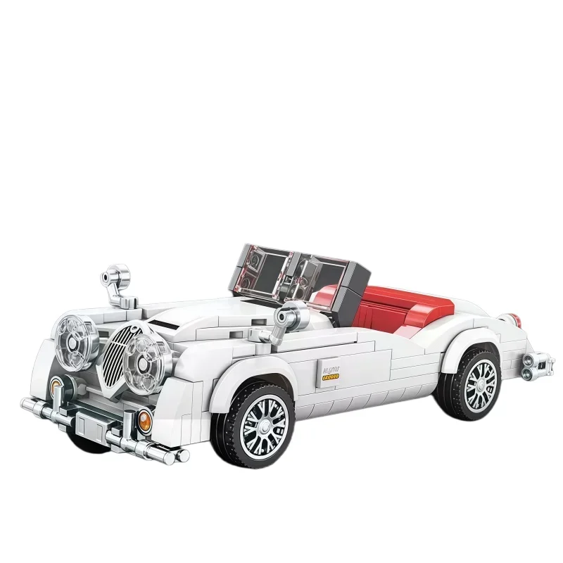 Vintage Cabrio-Bausatz, Klassisches Retro-Fahrzeugmodell, Sammlerstück für die Schreibtischdekoration – Detail 7