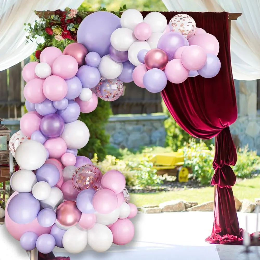 

Воздушные шары в виде цветка ромашки, розовые, золотые, фиолетовые, с конфетти, для свадебной девушки