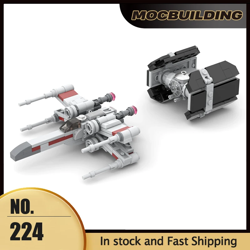 Space Movie MOC Building Blocks X Wing TIE Classic Ships Warship Model DIY Assembly Bricks Creative Ideas Toys Xmas Gifts