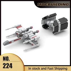 Space Movie MOC Building Blocks X Wing TIE Classic Ships Warship Model DIY Assembly Bricks Creative Ideas Toys Xmas Gifts