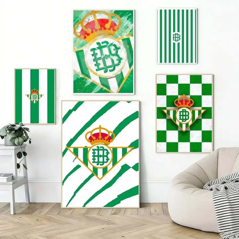 Football R-Real B-Betis Poster HD home decor home living room bar aesthetic decor sticky wall waterproof