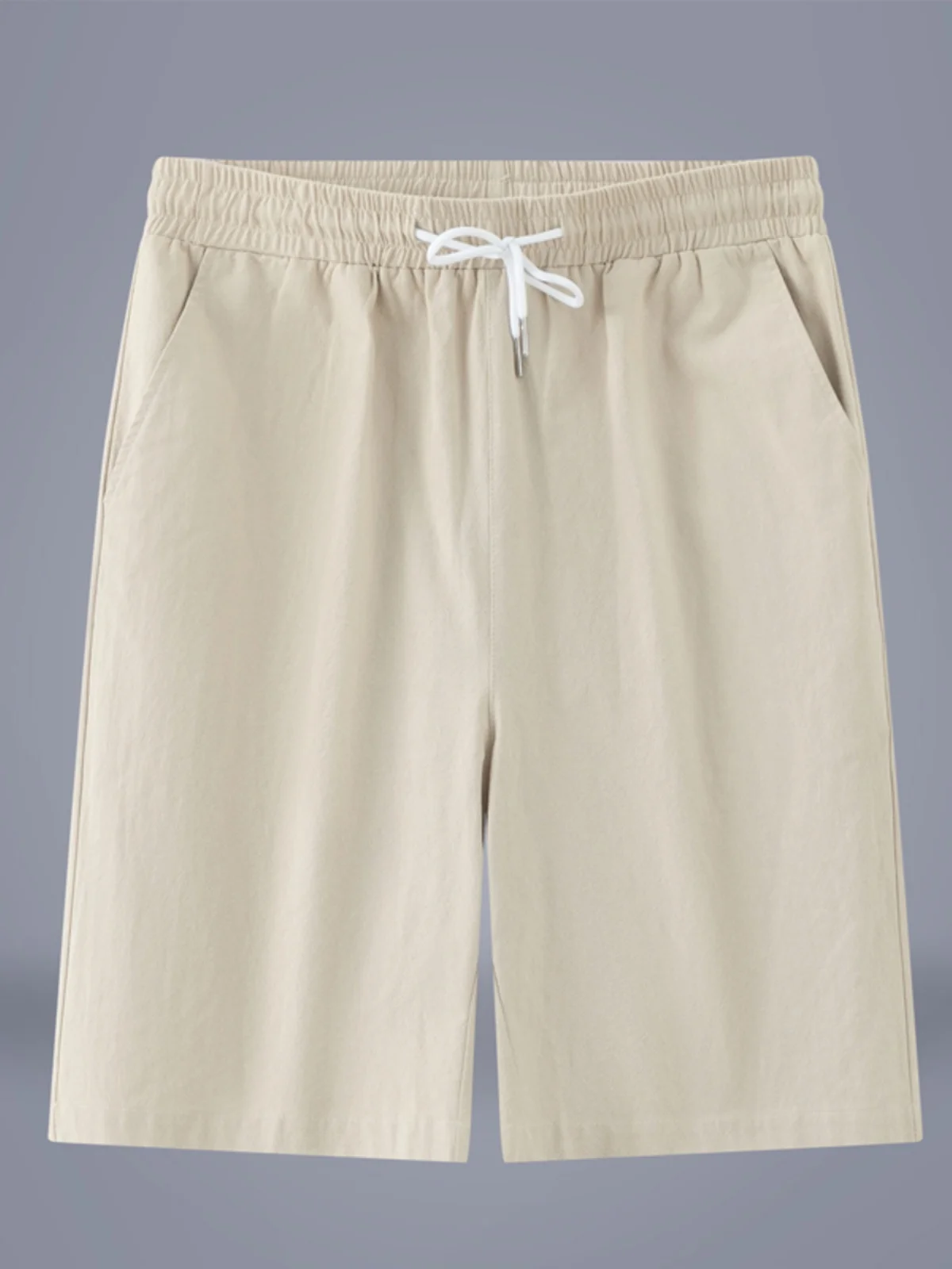 

Linen Cotton Casual orts Men's Summer Thin Large Size Beach Sports Five-Quarter Pants Trendy Brand Versatile Loose Fit