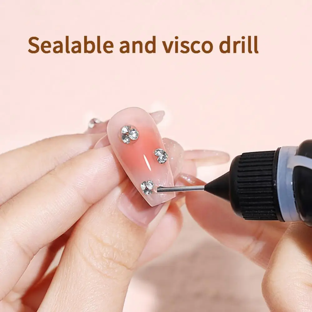 لاصق لاصق مانع للتسرب بقوة يملأ الفجوات المستخدمة في محلات فن الأظافر غراء لاصق عالي لإكسسوارات الأظافر