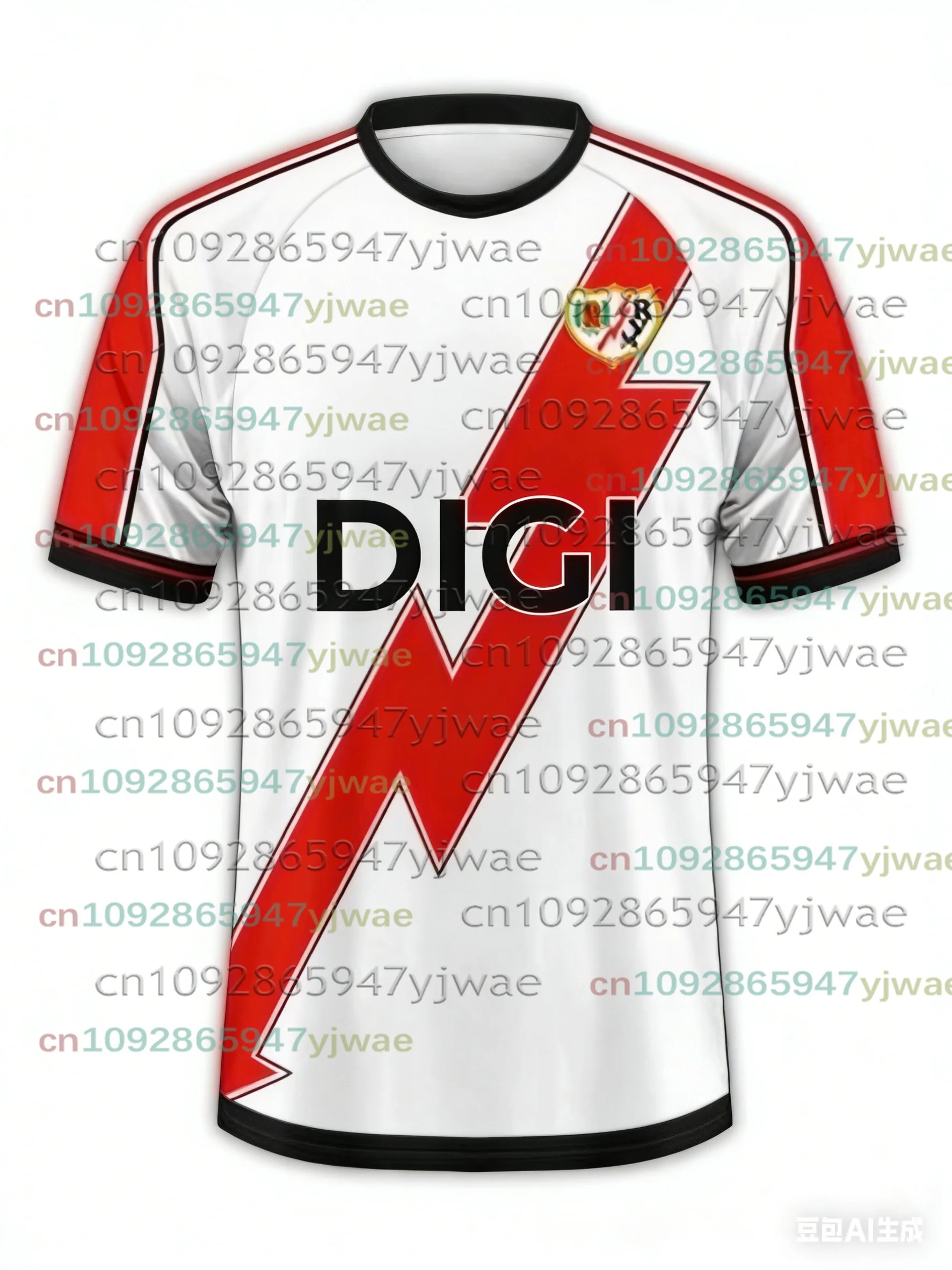 Nueva Camiseta de Fútbol Rayo Vallecano 25-26 para Niños y Adultos, Estilo Urbano Y2K, Secado Rápido, para Entrenamiento, Fitness, Ropa Deportiva Informal