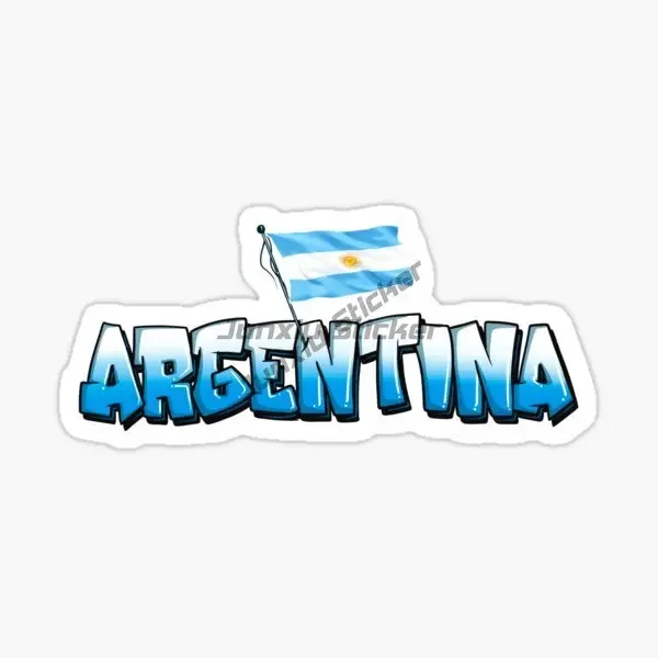 Argentina Flag Map Sun Emblem Creative Stickers for Car Motorcycle Helmet Bumper Wall Window Table Decoration Accessories