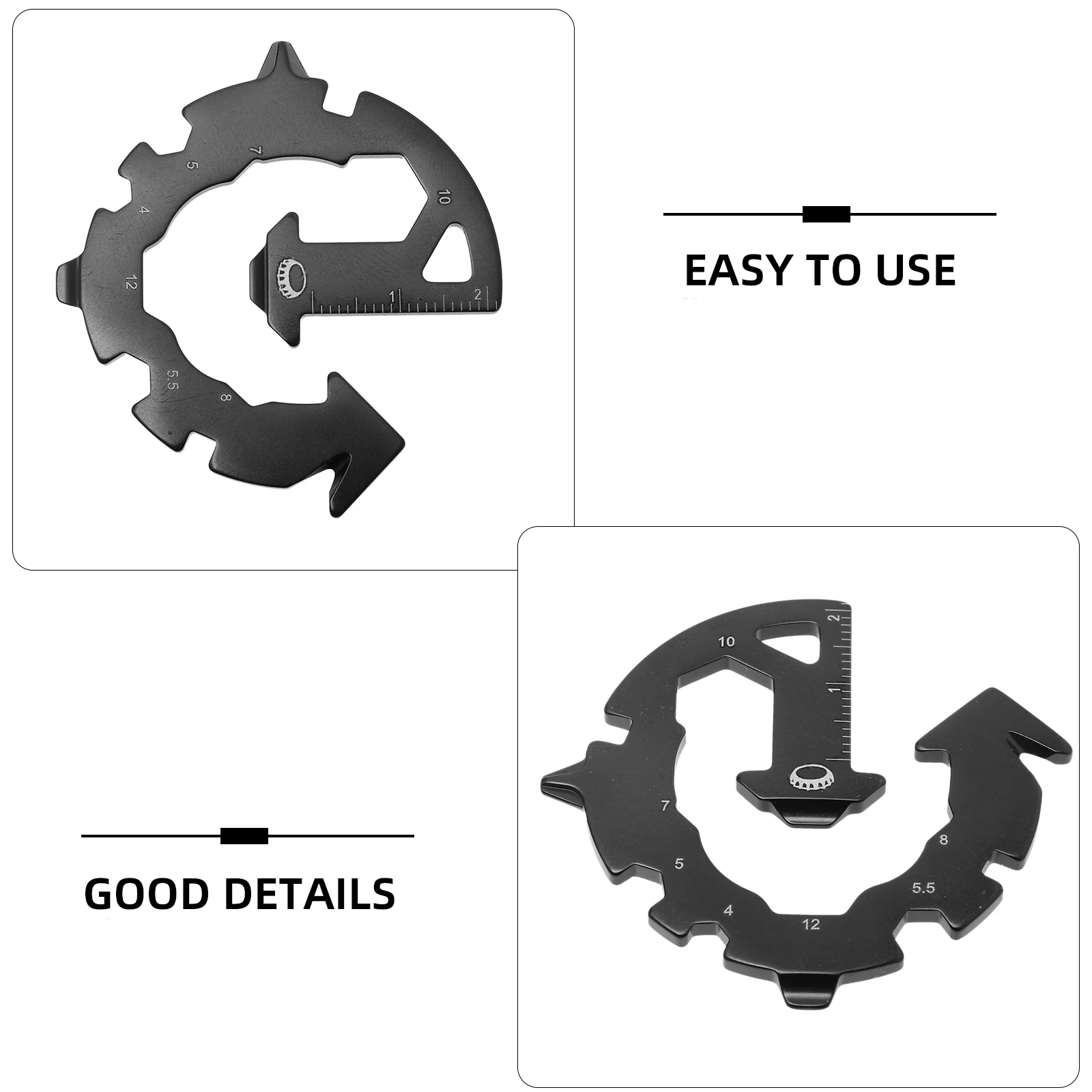 

Multifunctional Combination Tool Outdoor Portable Screwdriver Bottle Opener Wrench Ruler Stainless Steel Hand Tool for Camping