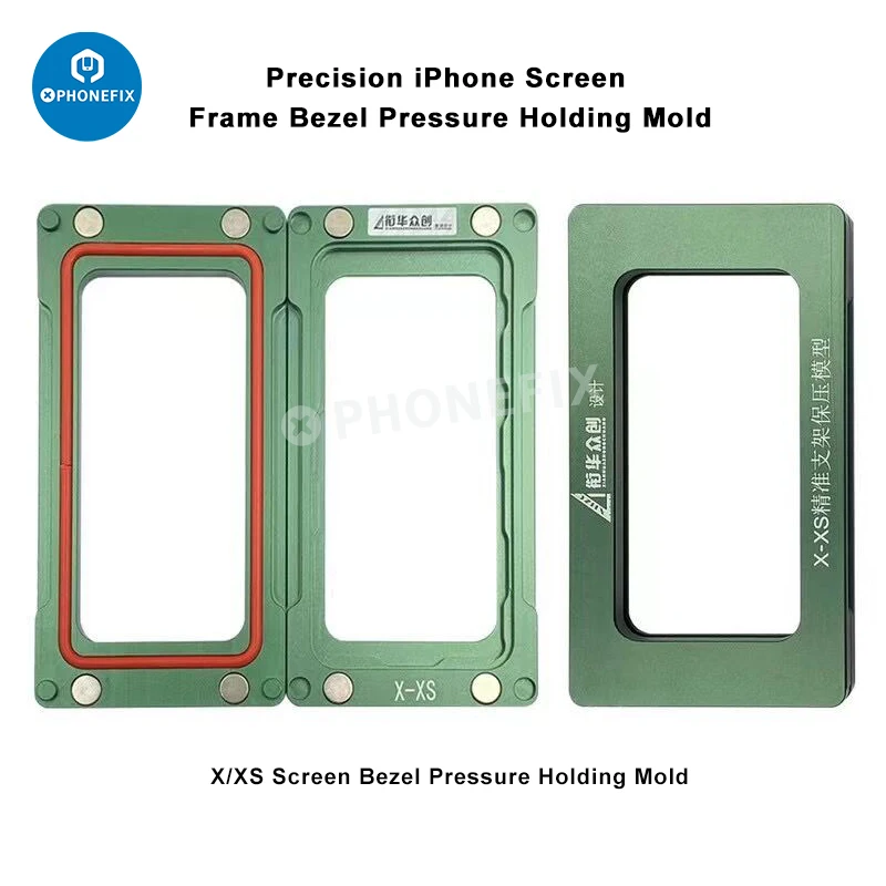 Imagem -06 - Molde de Fixação de Cola para Iphone Lcd Frame Display Screen Pressão Bisel Magnetic Holding Mold Iphone x xs 11 12 13 15 Pro Max