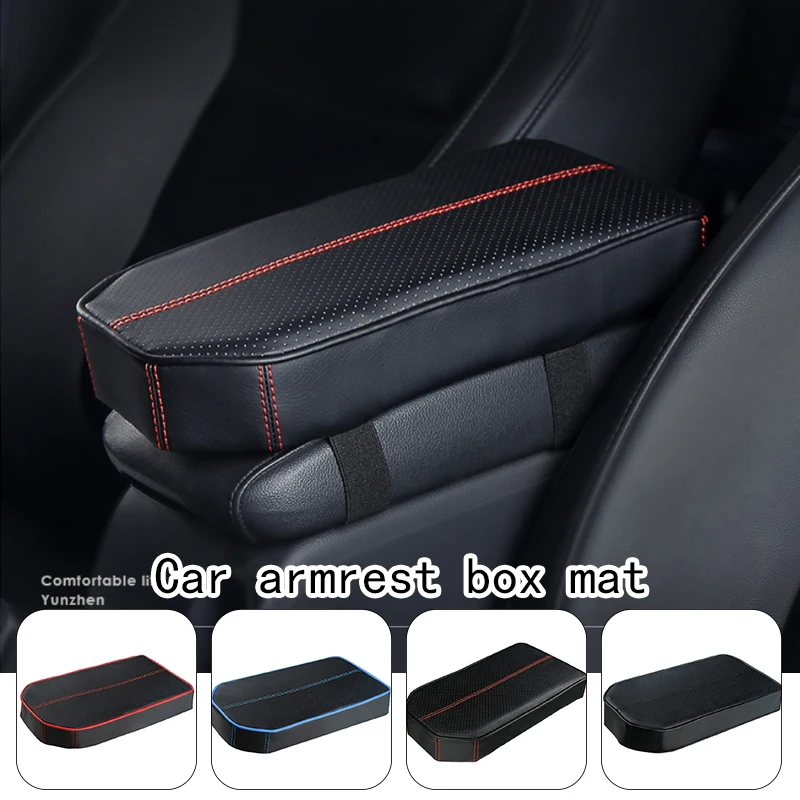 

New Memory Foam Car Armrest Cushion Pad Seat Armrest Pillow Breathable Environment-friendly Leather Hand Support Car Accessories