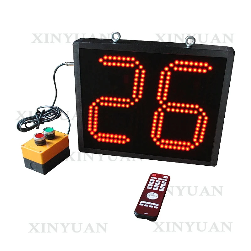 CHEETIE CP09 Factory Supply Large 9 Inch White Number Display Digital LED Count up Down Running Lap Counter for Race Track