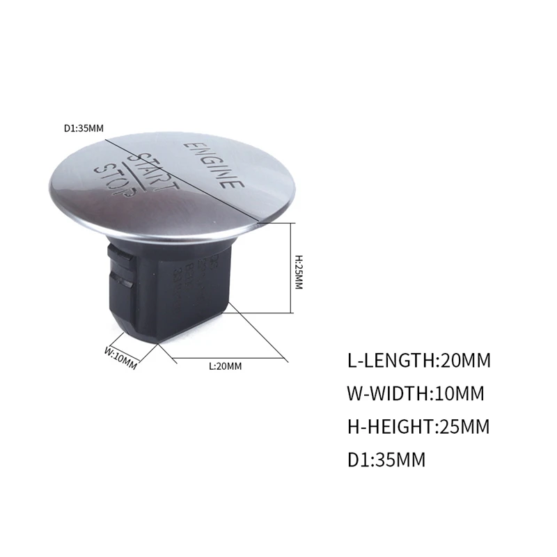 50Pcs A2215450714 2215450714 Engine Ignition One-Click Keyless Start Stop Button For Mercedes Benz E GL ML Class