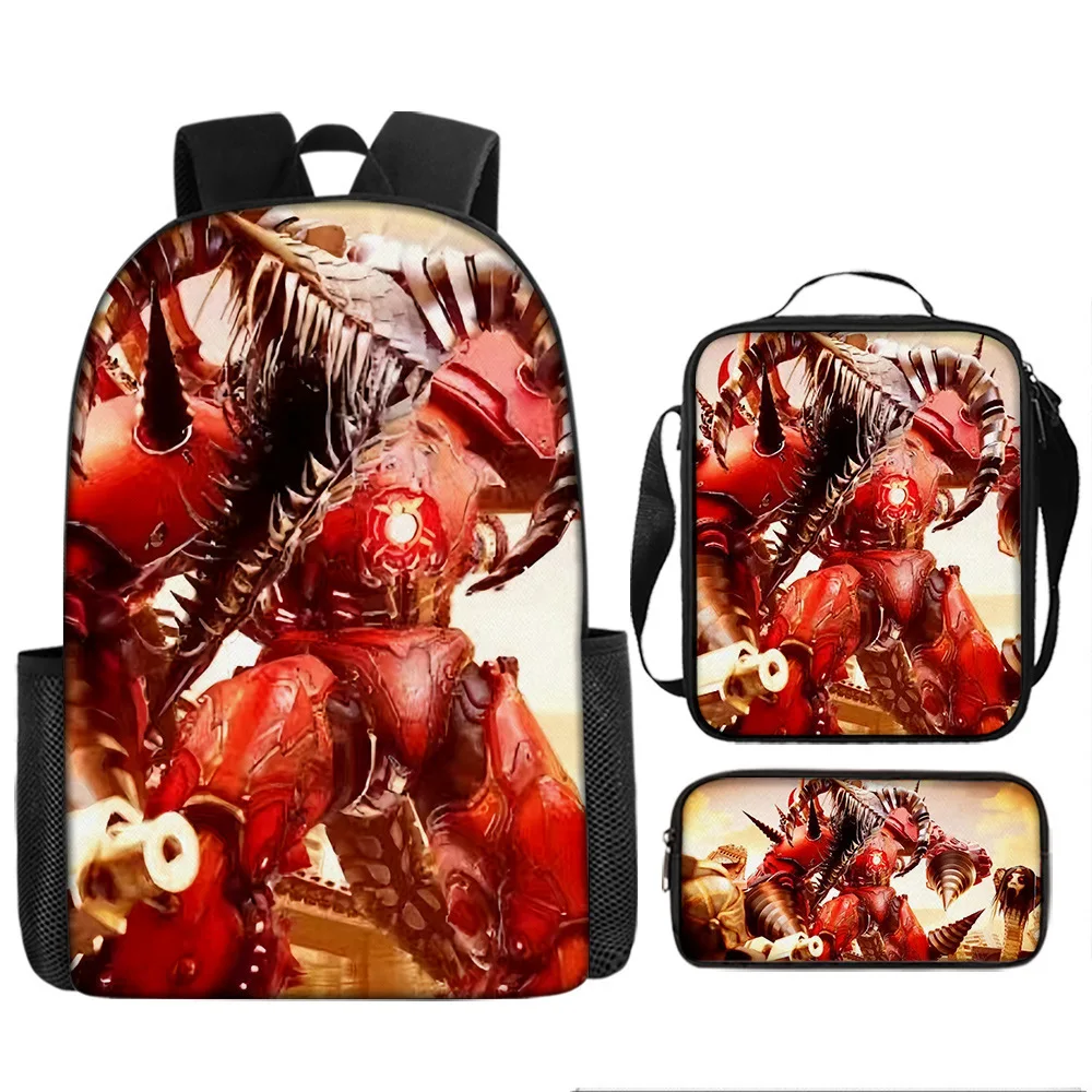 Luxury Titan Electric Driller Skibidi toilet 3D Print 3pcs/Set pupil School Bags Laptop Daypack Backpack Lunch bag Pencil Case