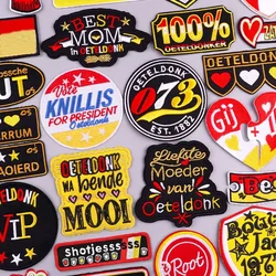 2025 New Oeteldonk Embroidery Patches For Clothing Netherland Emblem Carnival Iron On Patches On Clothes DIY Applique Badge Gift