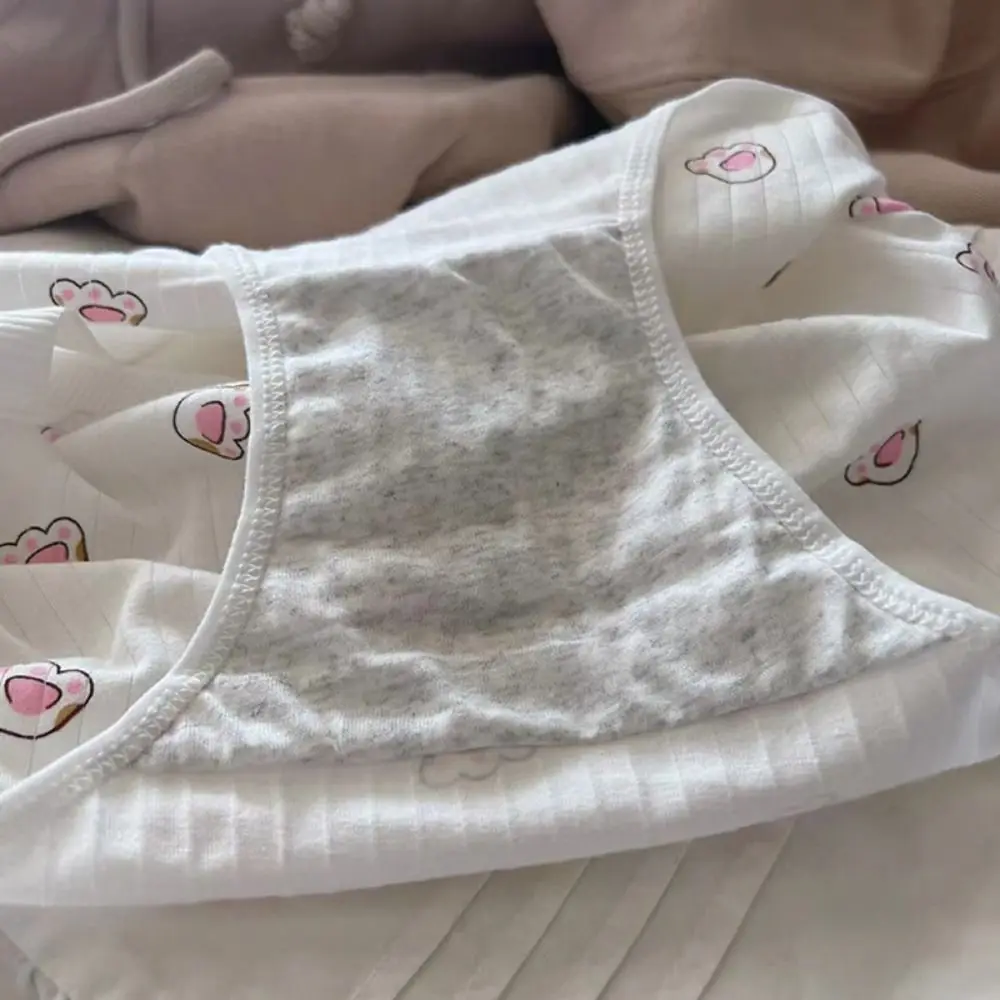 ملابس داخلية مرنة قابلة للتنفس ملابس داخلية رياضية على شكل حيوان لطيف على الطراز الكوري ملابس داخلية كورجي ملابس داخلية مخططة سراويل نسائية #3