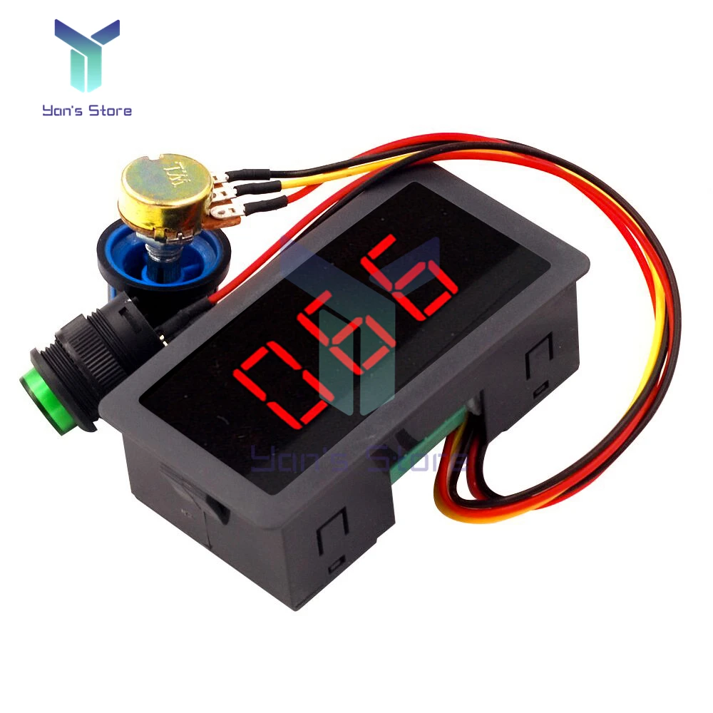 DC 6V 12V 24V 5A Adjustable PWM DC Motor Speed Controller CCM5D LED Digital Display Stepless Speed Control Switch Governor